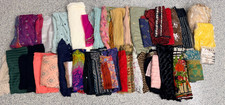 Indian seree cloth wrap in various colors and fabrics....Huge Lot 