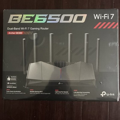 TP-Link BE6500 Dual-Band Wi-Fi 7 Gaming Router (Archer GE400)