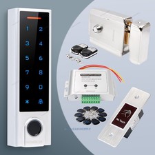 HOMSECUR IP66 APP WIFI RFID Access Control Set Electric rim lock