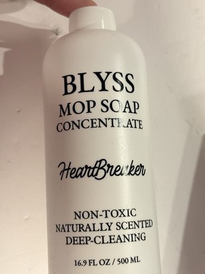 BLYSS Mop Soap Concentrate 16.9oz Non-Toxic Floor Cleaner Vanilla Amber Floral