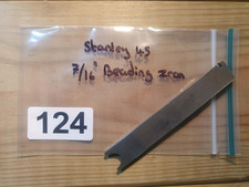 Vintage Stanley 45 Plane 7/16" Beading Iron Old Woodworking Hand Tools Cutter