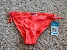 New California Wave Separates XL Low Rise Bikini Bottom Coral NWT