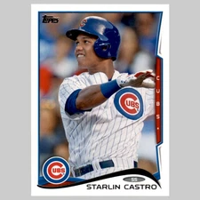 Starlin Castro #603 2014 Topps Chicago Cubs Baseball Card MLB NM