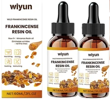 Wiyun Wild Frankincense Resin Oil  2 Pack (60 ml/2 fl oz each)  Exp Date 2/14/28