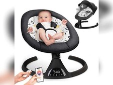 Electric Baby Swing Infant Swing Toddler for Newborn Boy Girl, 5 Sway Speeds ...