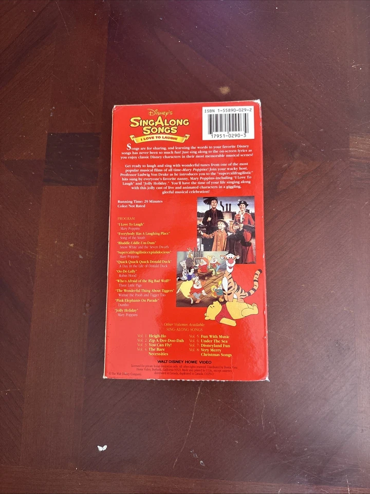 Disney's Sing Along Songs I Love To Laugh VHS Video Tape Volume 9 Mary Poppins - Image 3 of 4