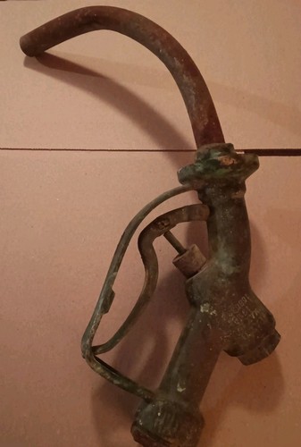 Vintage Buckeye Brass Gas Pump Nozzle, May 18, 1926 Patent