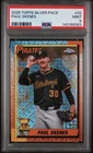 2025 TOPPS SERIES 1 SILVER PACK CHROME MOJO REFRACTOR #32 PAUL SKENES PSA 9