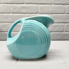 Original Vintage FIESTA Turquoise 64 oz. Water Disc Pitcher