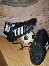 VTG 1994 Adidas Diego Copa Soccer Cleats Football Boots Black / White Size US 6