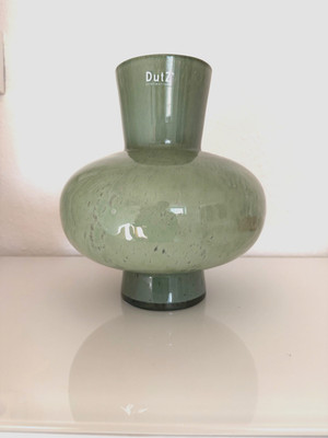 Dutz Vase Glas Modest Pistache grün H 27cm  Topzustand