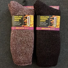 2 Pr. Insulated Thermal Fleece Lined Socks Women’s Shoe 5-9-Warm & Comfortable!