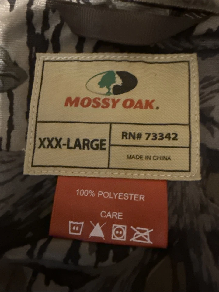 Chaleco Forrado de Vellón Roble Mossy 3xl En Roble Mossy Patrón de Soporte Foto 3 de 3