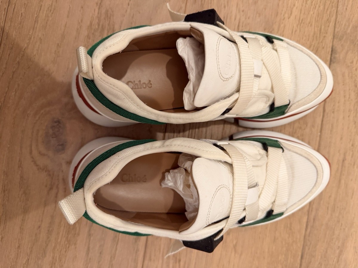 Chloé Sonnie suede & mesh low-top sneakers Size 38 | eBay