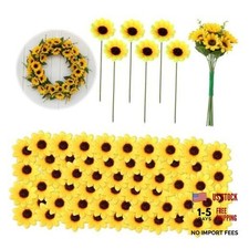 150 Pcs Mini Artificial Sunflower Heads, 1.7 In Sunflowers Artificial Flowers