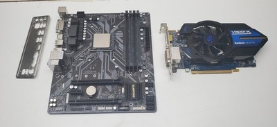 Gigabyte B450M DS3H w/AMD Ryzen 3 1200 CPU & Vapor-X Radeon HD 5770 1GB DDR5 GPU