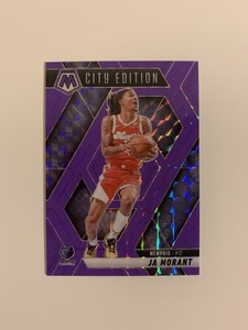 2024-25 Panini Mosaic Basketball Ja Morant City Edition Fluorescent Purple /249
