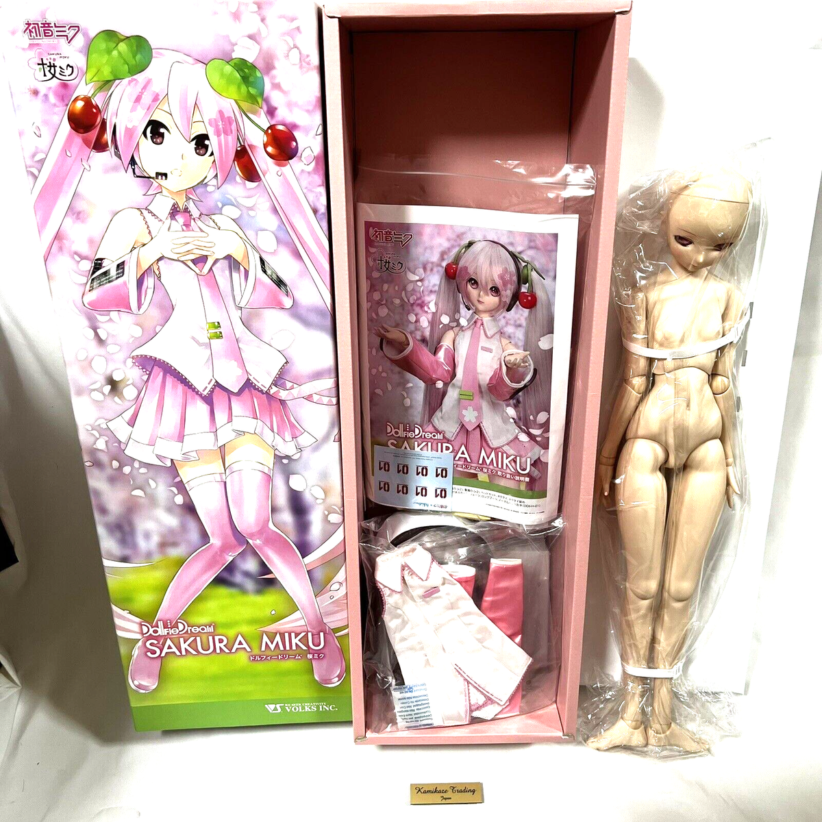 Volks DD Sakura Miku Dollfie Dream PVC & ABS Doll Vocaloid from