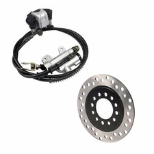 Rear Hydraulic Brake Caliper w/ Disc Rotor set For ATV Taotao Dirt Bike Mower
