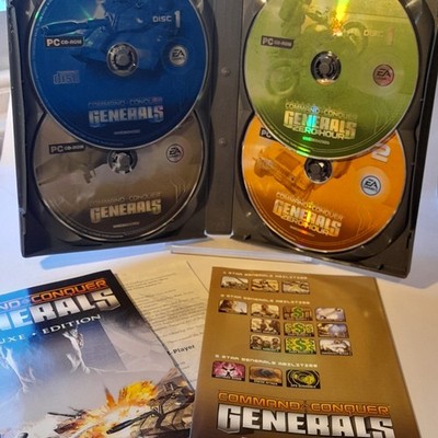 Command & Conquer Generals Deluxe Edition PC 4 Disc Zero Hour KOMPLETT 2003