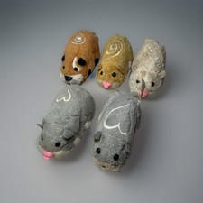 ZHU ZHU Lot of 5 Hamster Pet 4" Electronic Toy 2008 UNTESTED Needs Cleaning 