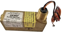 Gems Sensors FS-10798 Flow Switch 25363 Flow Rate 0.5-20.0GPM, 1000PSI, 1/2" NPT