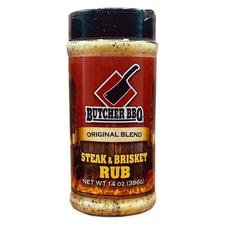 Butcher BBQ - Steak & Brisket Rub - Large Pitmaster Size - 14.0 oz