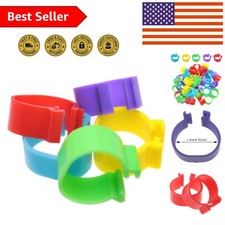 Essential 50PCS Poultry Identification Clips   Colorful Leg Bands for Chickens