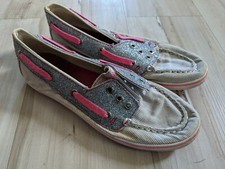 Sperry Top Sider Girls Pink Blue Cruiser Flats Loafers Boat Shoes Casual Size 4M