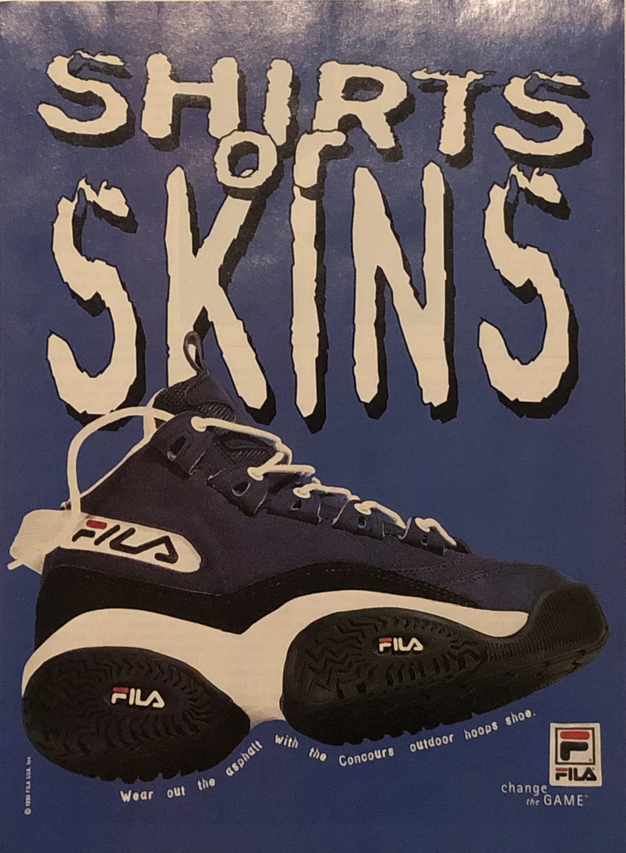 Werkwijze Hoofdkwartier stilte PRINT AD 1996 FILA Concours Outdoor Basketball Shoes Sneakers - Shirts Or  Skins | eBay