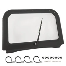 For Polaris RZR 570 800 XP 900 08-14 Full Glass Windshield W/ Wiper Clear