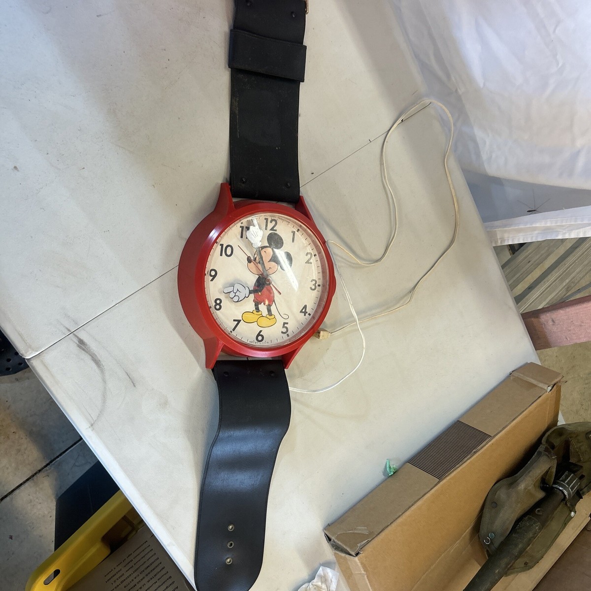 ヴィンテージ WELBY by ELGIN ディズニー ミッキー 壁掛け時計 レア!! ELGIN社製 ミッキーマウス ディズニー ウォールクロック
