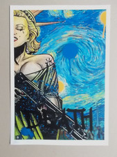 Serigraphie Originale Death NYC : " Machine Gun Marilyn " Tirage 100 Ex , Signée