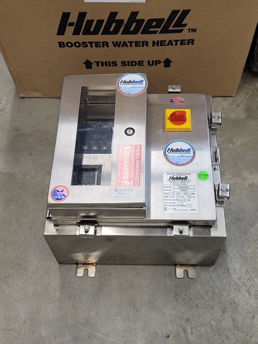 Hubbell Hot Water Heater Control Panel EP22T4-SH 22KW Chromalox