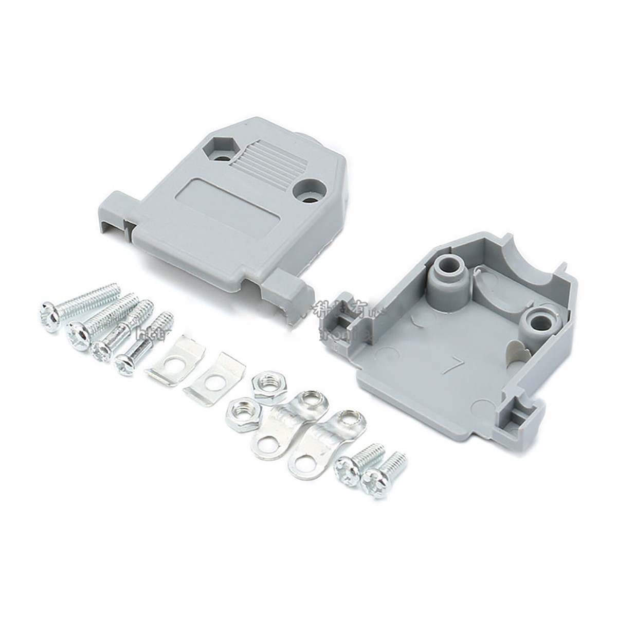 DB15 15-Pin Male Solder Cup Connector With Plastic Hood & Hardware - DB-15M