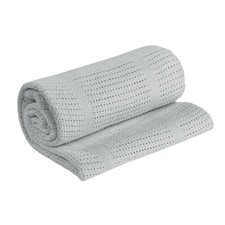 Baby Boys and Girls Soft Cellular Blanket Cotton Pram Cot Moses Basket Crib