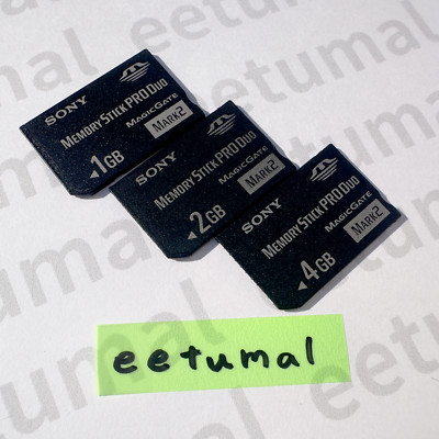 . 8GB 4GB 2GB 1GB Memory Stick Pro Duo MS Card For . Camera Recorder PSP
