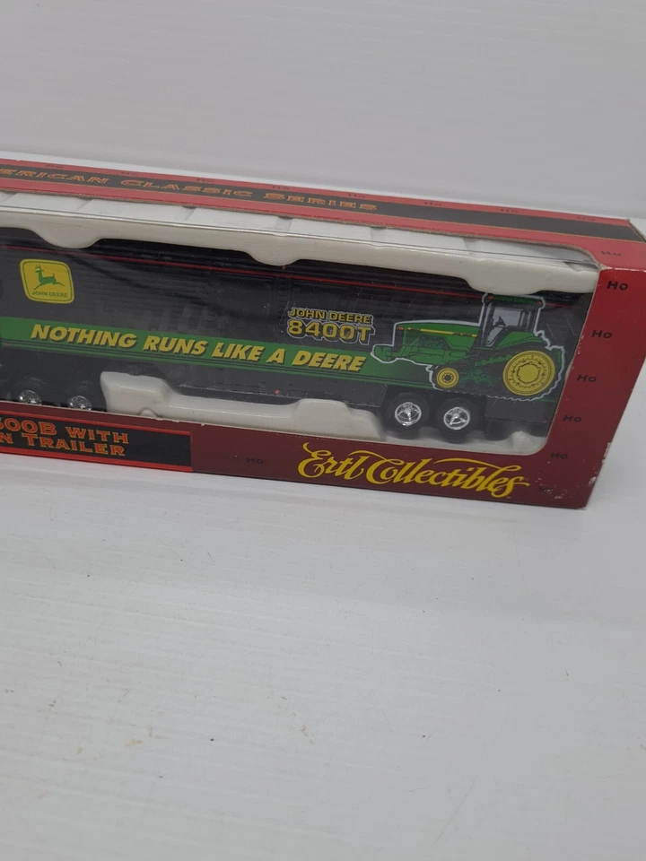 ERTL #5457 Kenworth T600B 1997 Semi truck & trailer "John Deere"  SCALE 1/87 NEW - Image 3 of 4