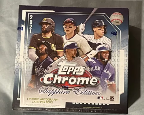 2021 Topps Chrome MLB Baseball Sapphire Edition Hobby Box Sealed
