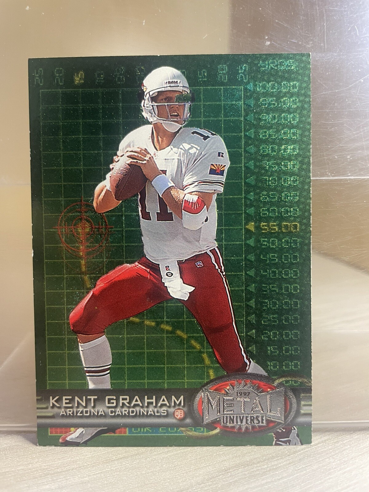 1997 Metal Universe KENT GRAHAM card #97 ARIZONA CARDINALS Football