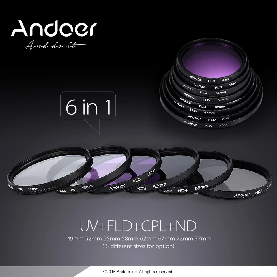 49mm +CPL+FLD+(2/4/8)Lens Filter Kit+Lens /Hoods+Cleaning G7I9 - Image 4 of 4