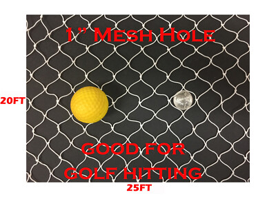 20Ftx25Ft Multi-Sport Netting for Golf Hitting Practice Backstop Hockey LaCrosse