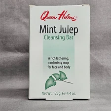 QUEEN HELENE Mint Julep Face & Body Bar Soap 4.4 oz NEW & SEALED
