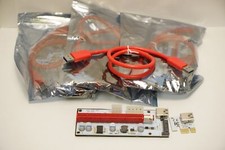 Lot of 4 Inateck PCE164P-N08 PCI-E 1X to 16X GPU Riser Card Adapters