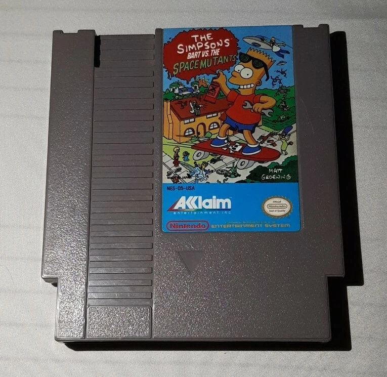 Nes best sale simpsons games