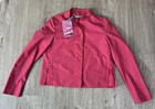 Jil Sander Raf Simons Hot Pink Short Jacket Pockets Lined Size 38