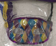Mardi GrasVenetian Sequin Masquerade Mask, Feathers Colorful Glitter, Gem