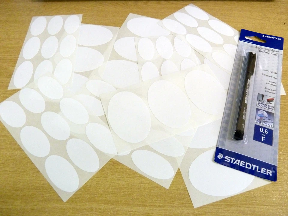 MINILABEL Plain Self-Stick Deep Freeze, Freezer Labels, Stickers for Frozen Food Packaging