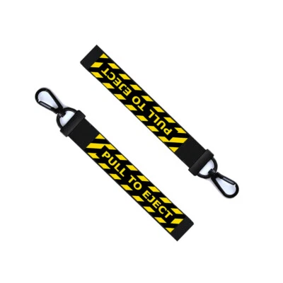 Pull to eject Chain Keyring Luggage Tag Zipper Pull Bag Pilot Key Ring