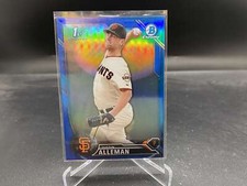 Justin Alleman 2016 Bowman Draft Chrome Blue BDC-71 /150 Giants 1st